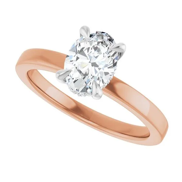 Claw-Prong Hidden Halo-Style Engagement Ring Image 5 Paul James Jewelers Angels Camp, CA