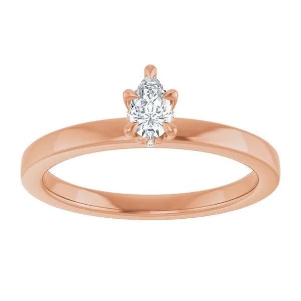 Claw-Prong Hidden Halo-Style Engagement Ring Image 3 Don's Jewelry & Design Washington, IA