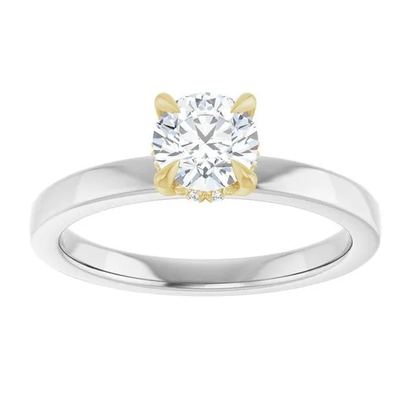 Claw-Prong Hidden Halo-Style Engagement Ring Image 3 Jimmy Smith Jewelers Decatur, AL