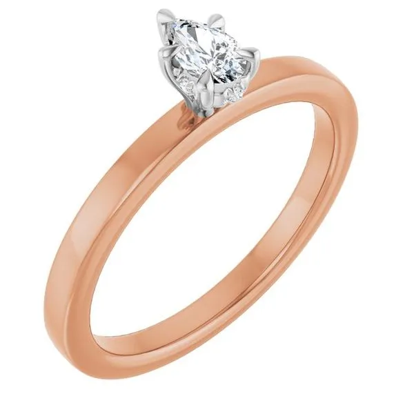 Claw-Prong Hidden Halo-Style Engagement Ring