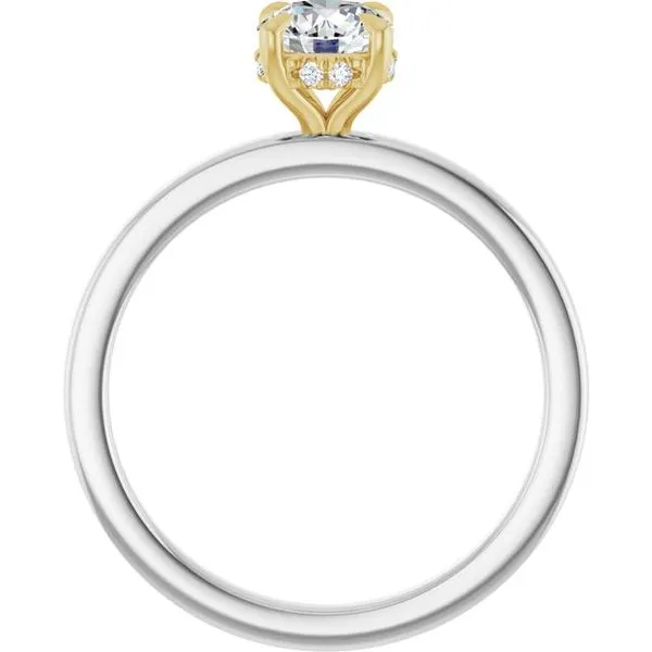 Claw-Prong Hidden Halo-Style Engagement Ring Image 2 Futer Bros Jewelers York, PA