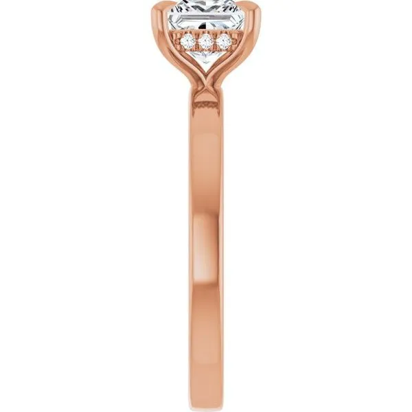 Claw-Prong Hidden Halo-Style Engagement Ring Image 4 Raleigh Diamond Fine Jewelry Raleigh, NC