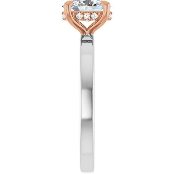 Claw-Prong Hidden Halo-Style Engagement Ring Image 4 J. Thomas Jewelers Rochester Hills, MI