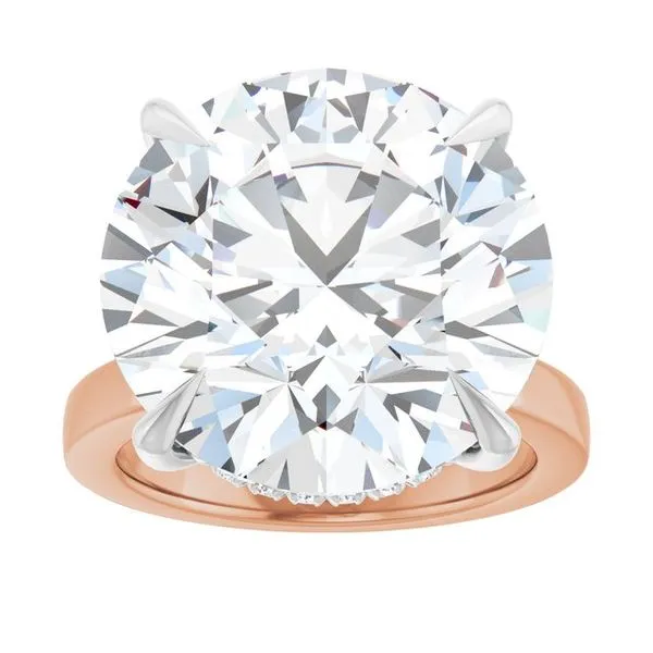 Claw-Prong Hidden Halo-Style Engagement Ring Image 3 Jimmy Smith Jewelers Decatur, AL