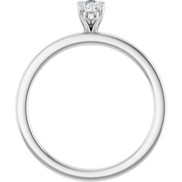 Claw-Prong Hidden Halo-Style Engagement Ring Image 2 Hudson Valley Goldsmith New Paltz, NY