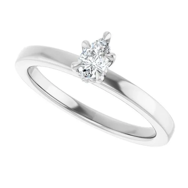 Claw-Prong Hidden Halo-Style Engagement Ring Image 5 Don's Jewelry & Design Washington, IA