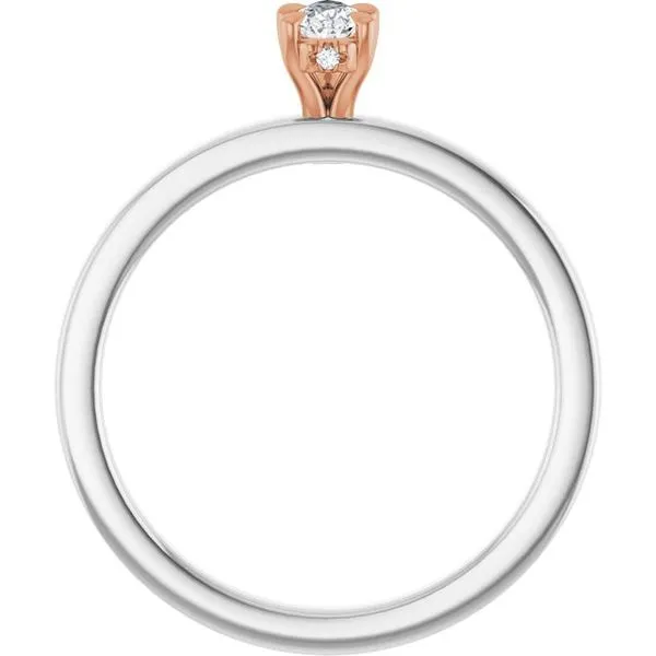 Claw-Prong Hidden Halo-Style Engagement Ring Image 2 The Jewelry Source El Segundo, CA