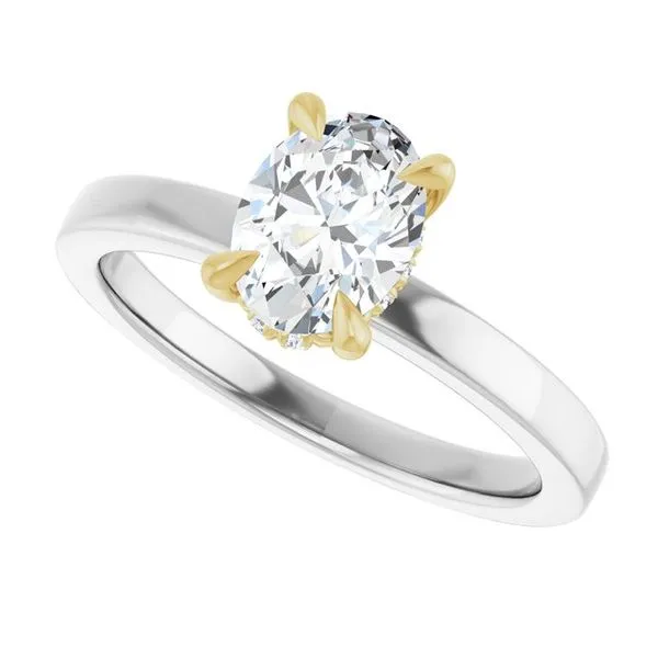 Claw-Prong Hidden Halo-Style Engagement Ring Image 5 Arezzo Jewelers Elmwood Park, IL