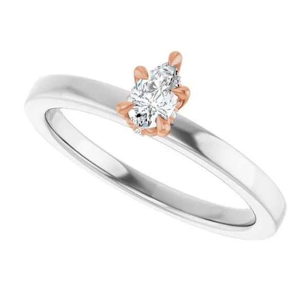 Claw-Prong Hidden Halo-Style Engagement Ring Image 5 Mark Jewellers La Crosse, WI