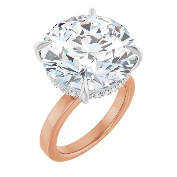 Claw-Prong Hidden Halo-Style Engagement Ring Austin's Fine Diamonds & Jewelry Lyndhurst, NJ