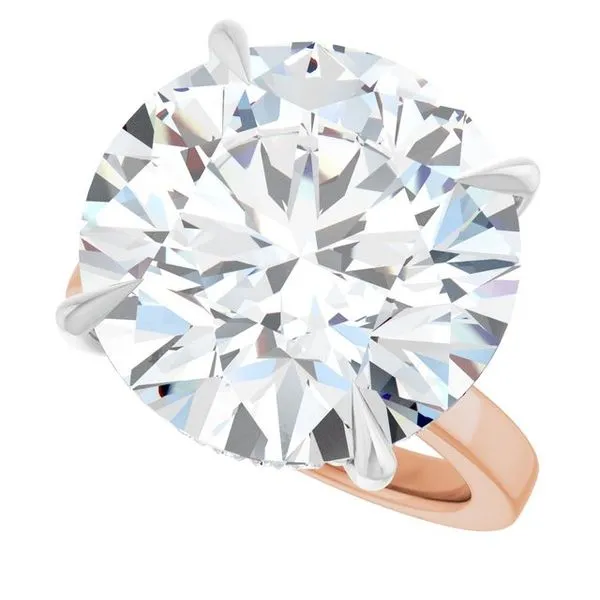 Claw-Prong Hidden Halo-Style Engagement Ring Image 5 Arezzo Jewelers Elmwood Park, IL