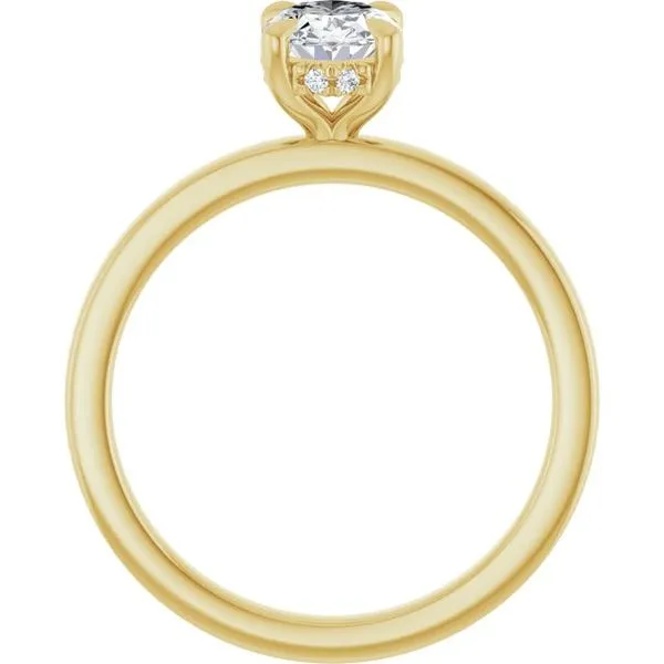 Claw-Prong Hidden Halo-Style Engagement Ring Image 2 Austin's Fine Diamonds & Jewelry Lyndhurst, NJ