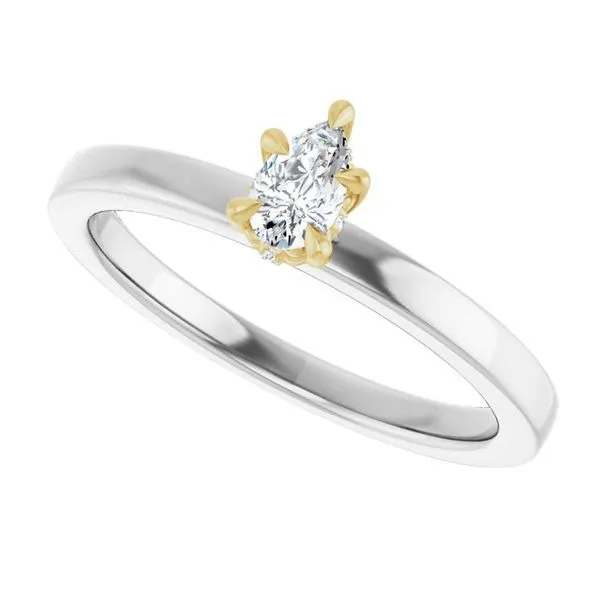 Claw-Prong Hidden Halo-Style Engagement Ring Image 5 J. West Jewelers Round Rock, TX