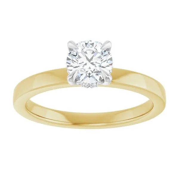 Claw-Prong Hidden Halo-Style Engagement Ring Image 3 Jimmy Smith Jewelers Decatur, AL