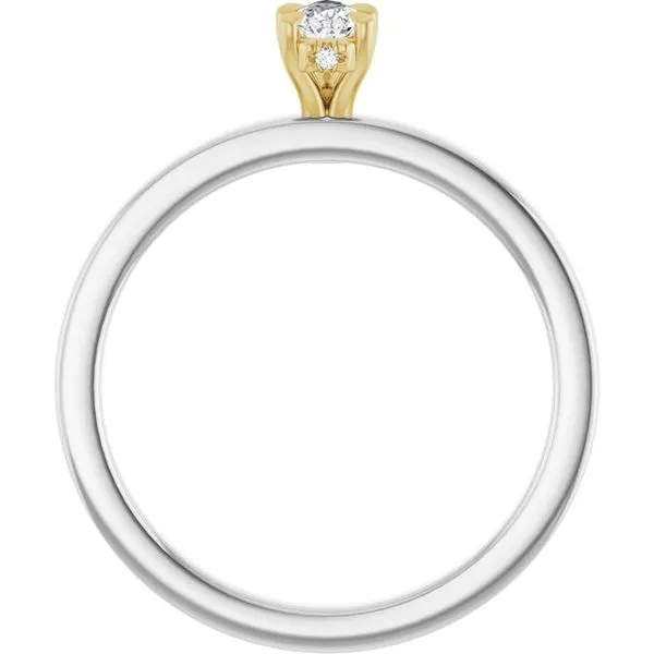 Claw-Prong Hidden Halo-Style Engagement Ring Image 2 Hudson Valley Goldsmith New Paltz, NY