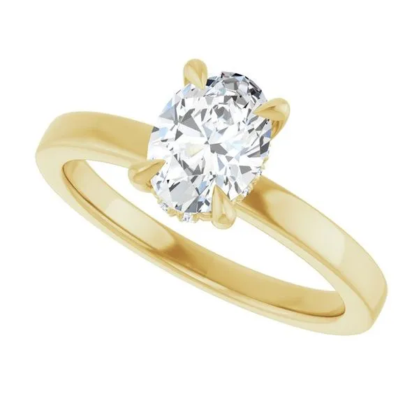 Claw-Prong Hidden Halo-Style Engagement Ring Image 5 Shipley's Fine Jewelry Hampstead, MD