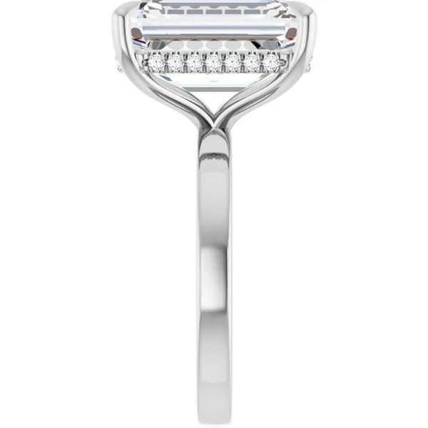 Claw-Prong Hidden Halo-Style Engagement Ring Image 4 Virtus Collective Newport Beach , CA