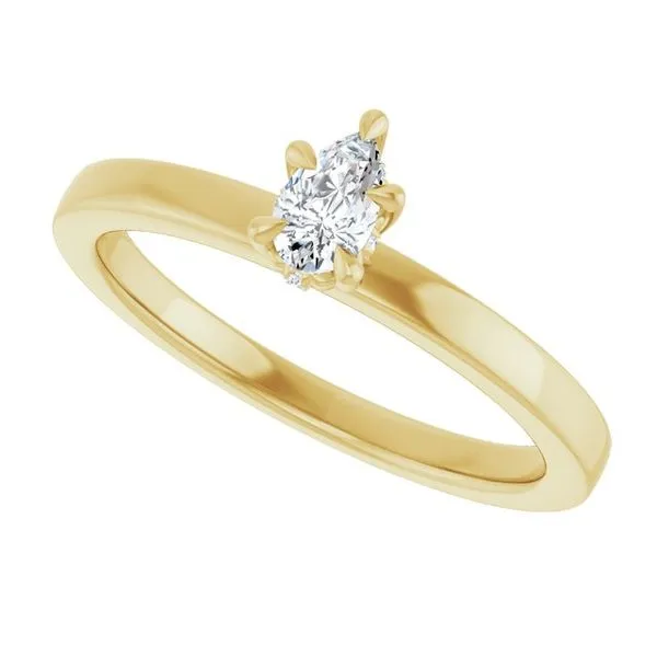 Claw-Prong Hidden Halo-Style Engagement Ring Image 5 Don's Jewelry & Design Washington, IA