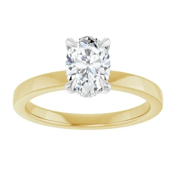 Claw-Prong Hidden Halo-Style Engagement Ring Image 3 Jimmy Smith Jewelers Decatur, AL