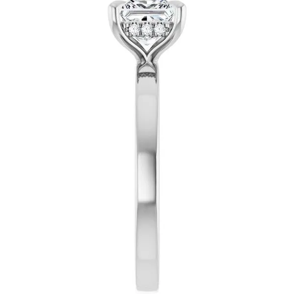 Claw-Prong Hidden Halo-Style Engagement Ring Image 4 J. West Jewelers Round Rock, TX