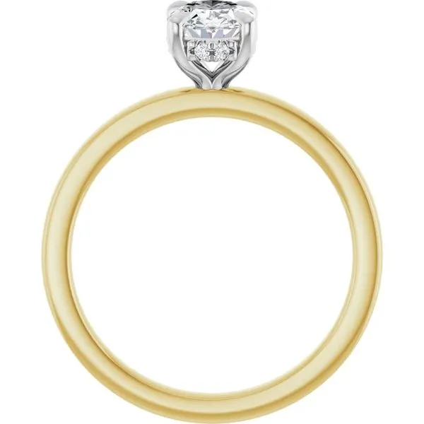 Claw-Prong Hidden Halo-Style Engagement Ring Image 2 Ocean View Jewelers Millville, DE