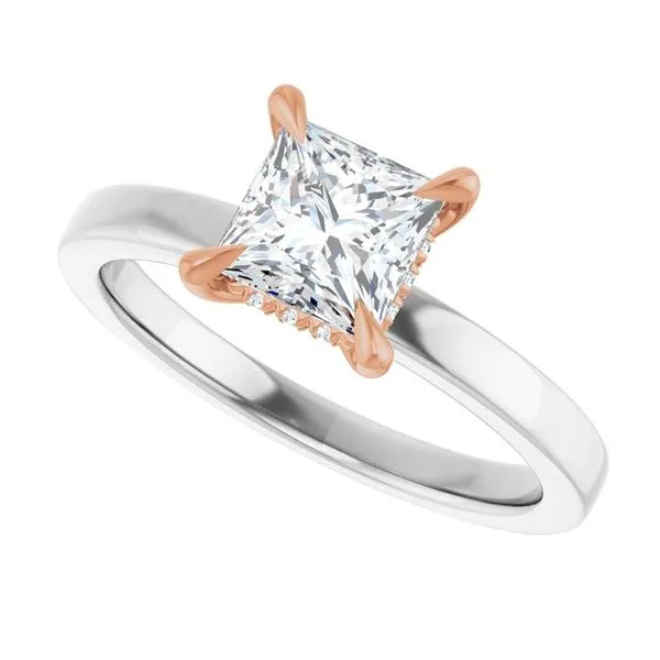 Claw-Prong Hidden Halo-Style Engagement Ring Image 5 J. Thomas Jewelers Rochester Hills, MI