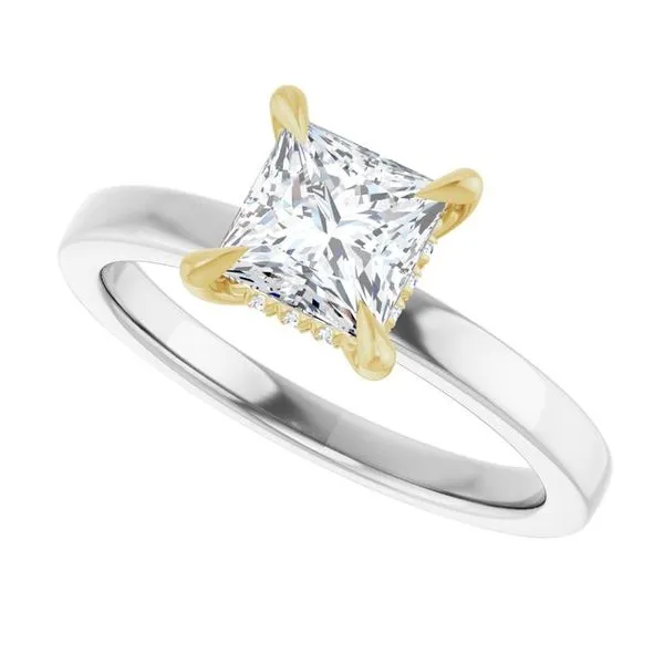 Claw-Prong Hidden Halo-Style Engagement Ring Image 5 J. Thomas Jewelers Rochester Hills, MI