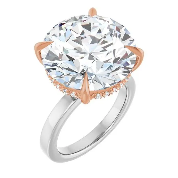 Claw-Prong Hidden Halo-Style Engagement Ring Jimmy Smith Jewelers Decatur, AL