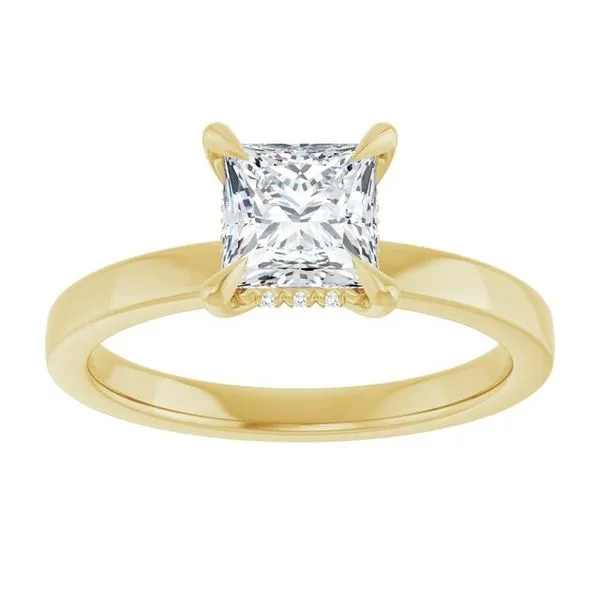 Claw-Prong Hidden Halo-Style Engagement Ring Image 3 Raleigh Diamond Fine Jewelry Raleigh, NC