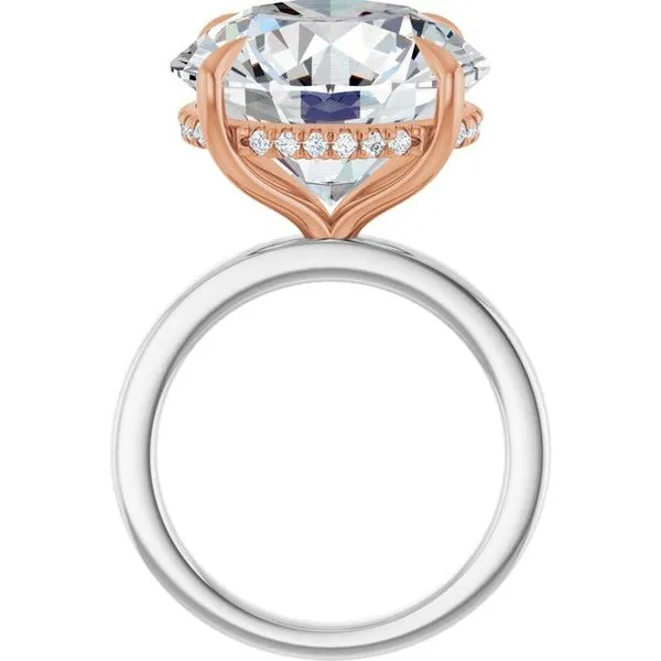 Claw-Prong Hidden Halo-Style Engagement Ring Image 2 J. Thomas Jewelers Rochester Hills, MI