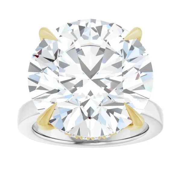 Claw-Prong Hidden Halo-Style Engagement Ring Image 3 The Jewelry Source El Segundo, CA