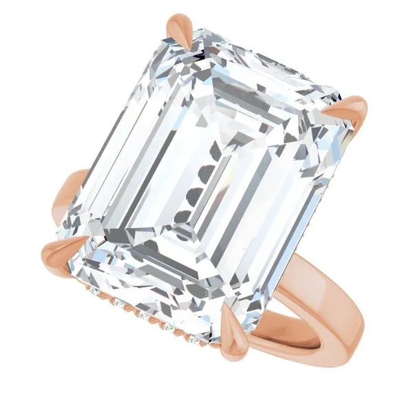 Claw-Prong Hidden Halo-Style Engagement Ring Image 5 Raleigh Diamond Fine Jewelry Raleigh, NC