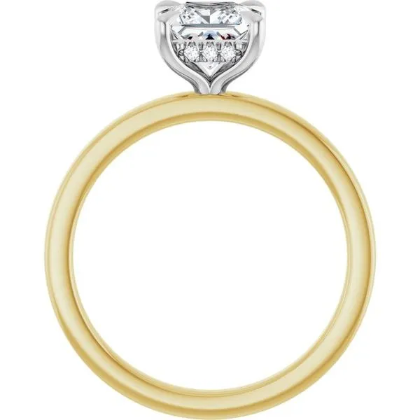 Claw-Prong Hidden Halo-Style Engagement Ring Image 2 Austin's Fine Diamonds & Jewelry Lyndhurst, NJ