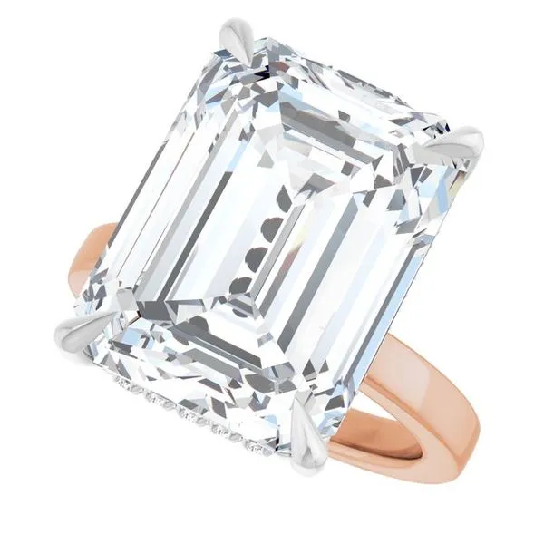 Claw-Prong Hidden Halo-Style Engagement Ring Image 5 Shipley's Fine Jewelry Hampstead, MD