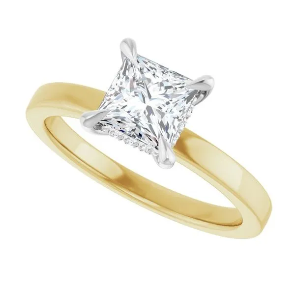 Claw-Prong Hidden Halo-Style Engagement Ring Image 5 Mark Jewellers La Crosse, WI