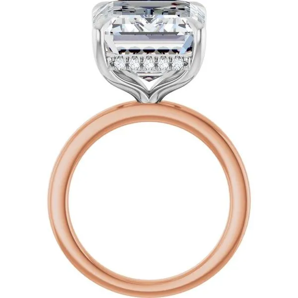 Claw-Prong Hidden Halo-Style Engagement Ring Image 2 Raleigh Diamond Fine Jewelry Raleigh, NC