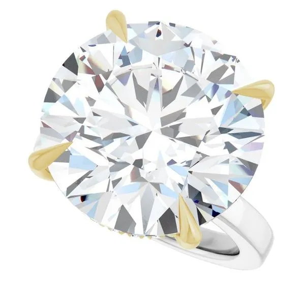 Claw-Prong Hidden Halo-Style Engagement Ring Image 5 Don's Jewelry & Design Washington, IA