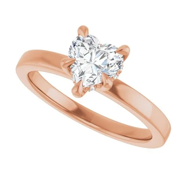 Claw-Prong Hidden Halo-Style Engagement Ring Image 5 Clater Jewelers Louisville, KY