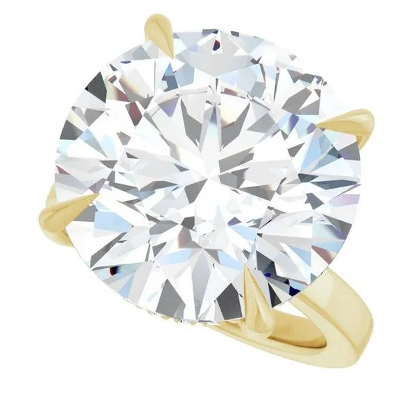 Claw-Prong Hidden Halo-Style Engagement Ring Image 5 Futer Bros Jewelers York, PA