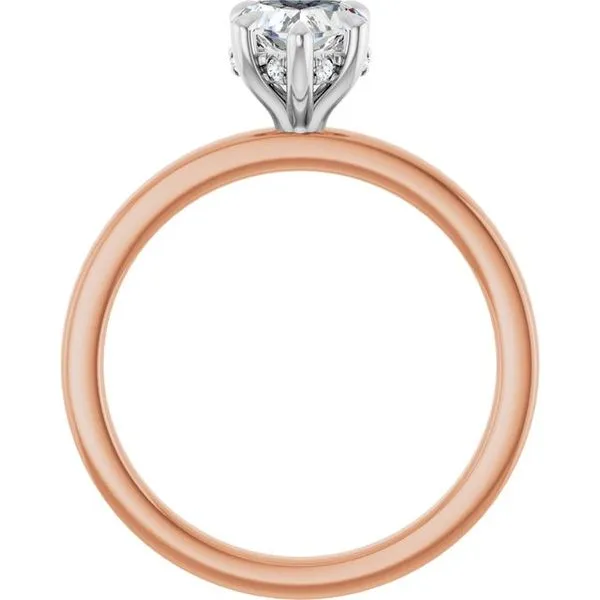 Claw-Prong Hidden Halo-Style Engagement Ring Image 2 Futer Bros Jewelers York, PA