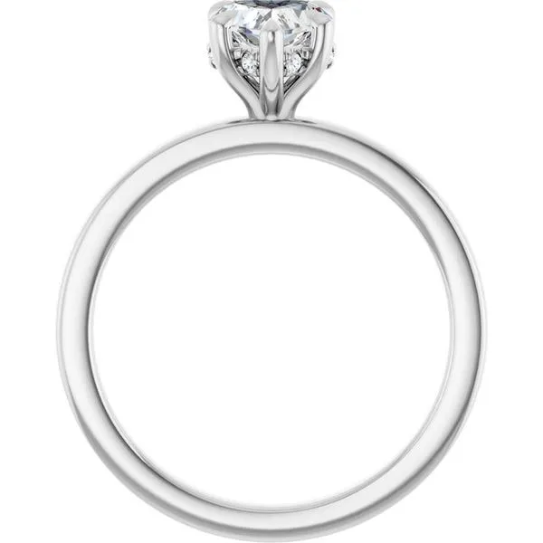 Claw-Prong Hidden Halo-Style Engagement Ring Image 2 Mark Jewellers La Crosse, WI
