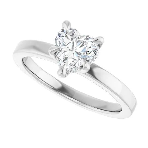 Claw-Prong Hidden Halo-Style Engagement Ring Image 5 Futer Bros Jewelers York, PA