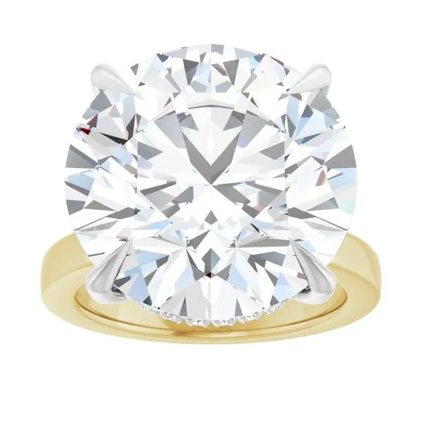 Claw-Prong Hidden Halo-Style Engagement Ring Image 3 Futer Bros Jewelers York, PA