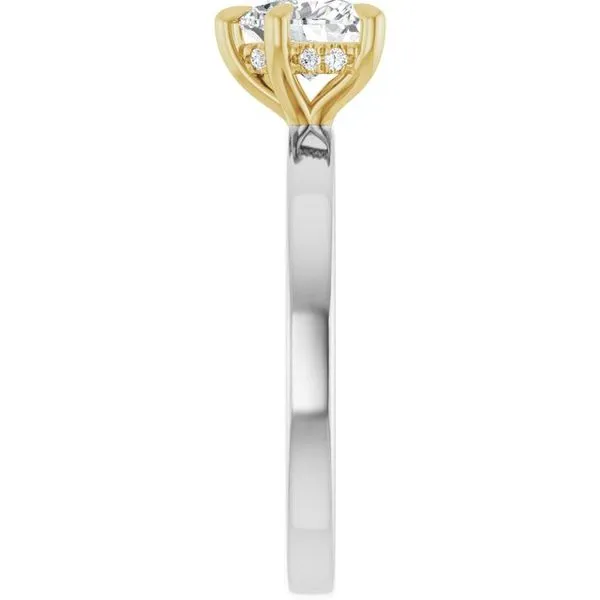 Claw-Prong Hidden Halo-Style Engagement Ring Image 4 Northwood Jewelers Northwood, OH