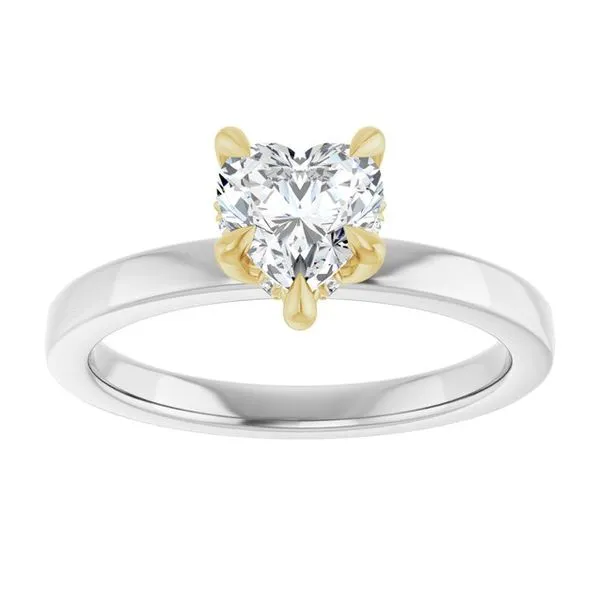 Claw-Prong Hidden Halo-Style Engagement Ring Image 3 JF Jones Jewelers Rochester, NY
