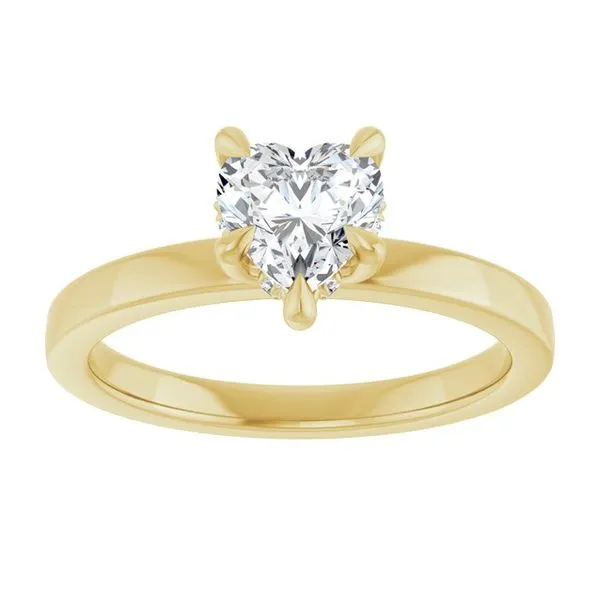 Claw-Prong Hidden Halo-Style Engagement Ring Image 3 J. Thomas Jewelers Rochester Hills, MI