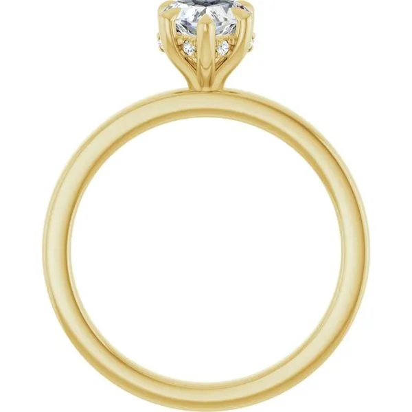 Claw-Prong Hidden Halo-Style Engagement Ring Image 2 Vulcan's Forge LLC KANSAS CITY, MO