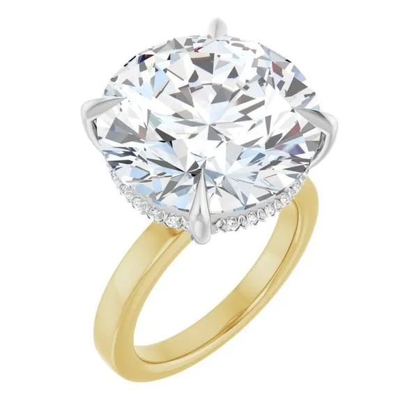 Claw-Prong Hidden Halo-Style Engagement Ring Jimmy Smith Jewelers Decatur, AL