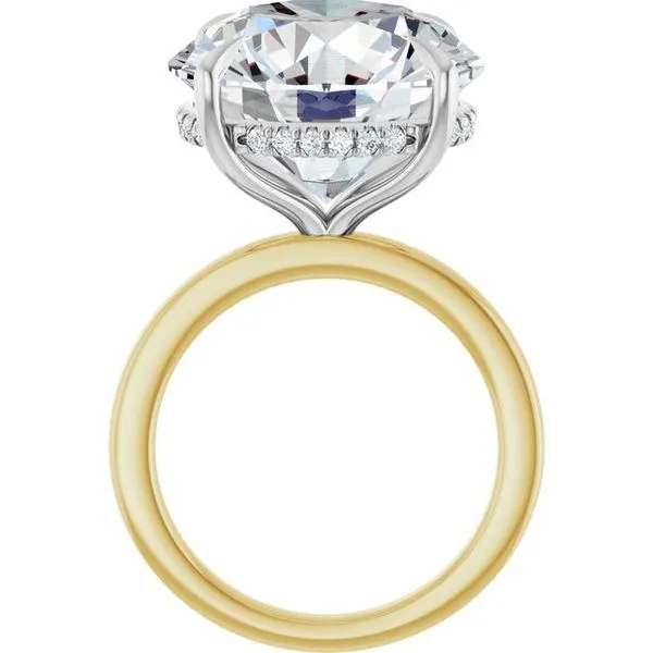 Claw-Prong Hidden Halo-Style Engagement Ring Image 2 Virtus Collective Newport Beach , CA