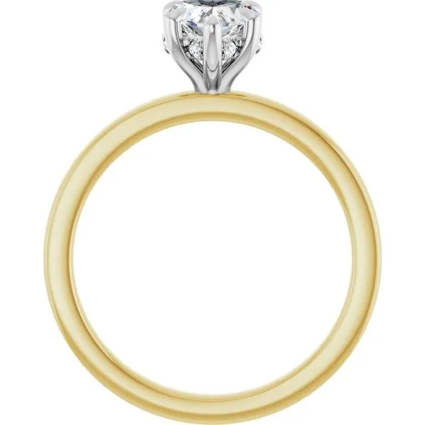 Claw-Prong Hidden Halo-Style Engagement Ring Image 2 Austin's Fine Diamonds & Jewelry Lyndhurst, NJ